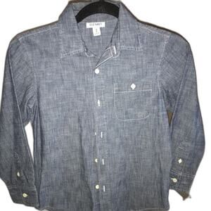 Old Navy Blue Heathered Long Sleeve Shirt Size M